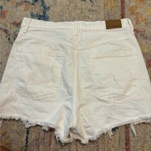 White American Eagle jean shorts
